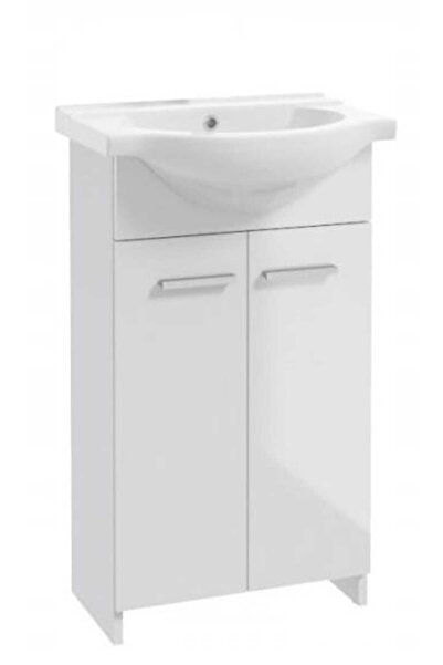 Other Dulap de baie Marlena cu lavoar, alb, 50 cm