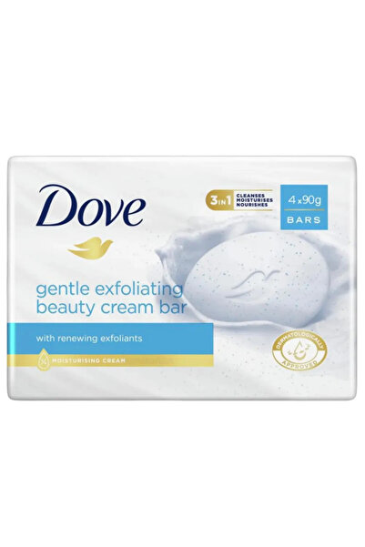 Dove صابون كريمي لطيف لتقشير البشرة مع ربع كريم مرطب - 90 غرام