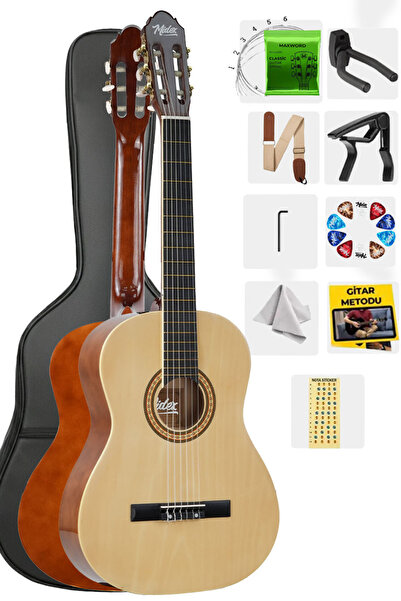 Midex MGX-200CR Kaliteli Klasik Gitar 4/4 Yetişkin Boy Full Set
