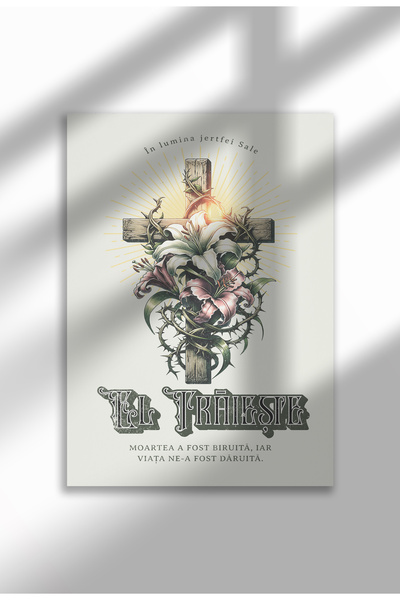 21mxm Religious Painting – Unframed on Matte Canvas - He Lives