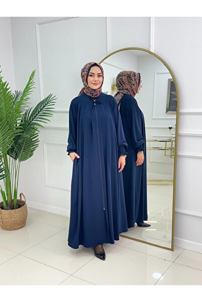 Enans Design Zippered Mahur Hijab Ferace