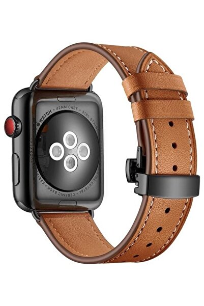 HuHa Replacement Watchbands For Apple Watch Series 7 45mm/6 & SE & 5 & 4 44mm/3 & 2 & 1 42mm Brown