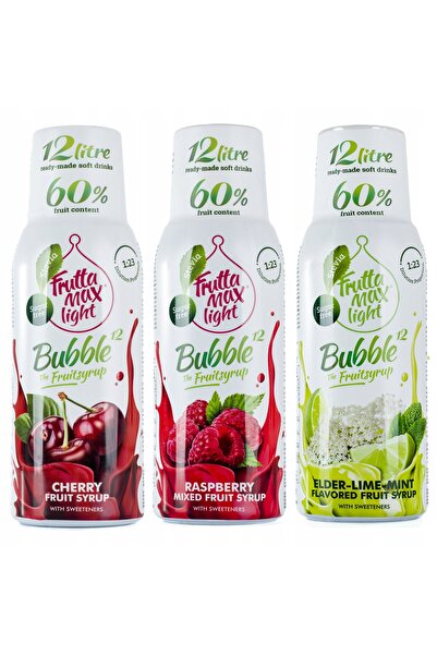 Other Set de 3 concentrate FruttaMax Cireșe + Zmeură + Lime Mentă Soc