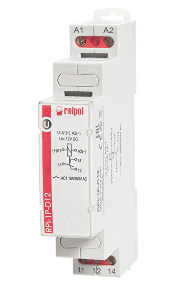 Other Releu electromagnetic 1P 16A 12V CC AgSnO2 RPI-1P-D12 863355