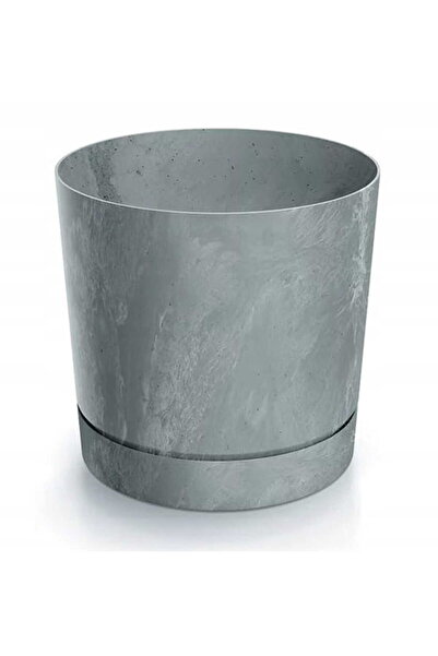 Other Doniczka szara efekt betonu 12,8x12,8cm plastikowa elegancka Tubo