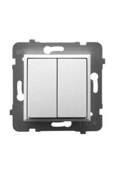 OSPEL Conector dublu pentru scări Aria alb, fără cadru