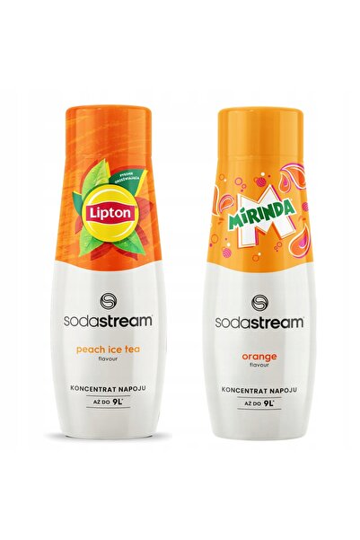 Other 2x Lipton Ice Tea Peach Sodastream Syrup + Mirinda Saturator