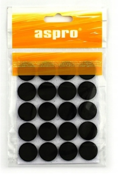 Other Tampoane autoadezive din pâslă, negre, diametru 20 mm, 20 buc.