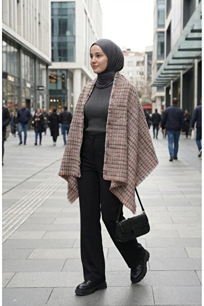 sefamerve Omuz Şal 3003-01 Kiremit