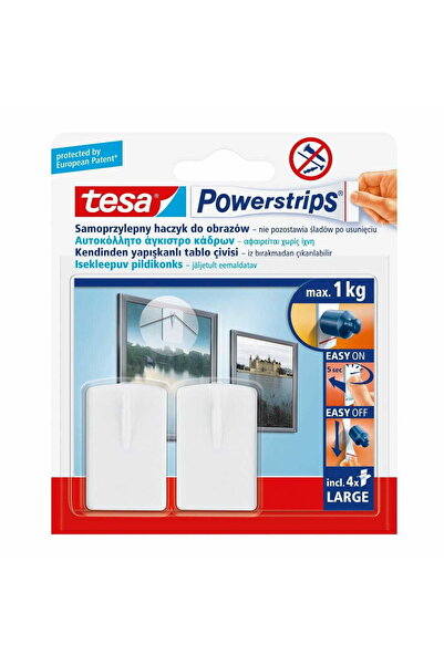 Other TESA POWERSTRIPS HOOK FOR PICTURES 2 pcs. 1 kg WHITE