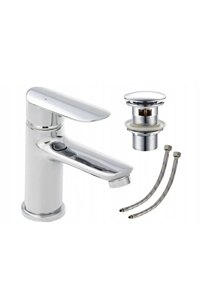 Other Bateria umywalkowa stojąca z korkiem Appia chrom