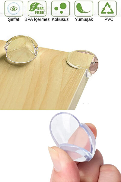 Privo 2 Adet Silikon Mobilya Köşe Koruyucu Çarpma Önleyici Güvenlik Pedi Bebe...