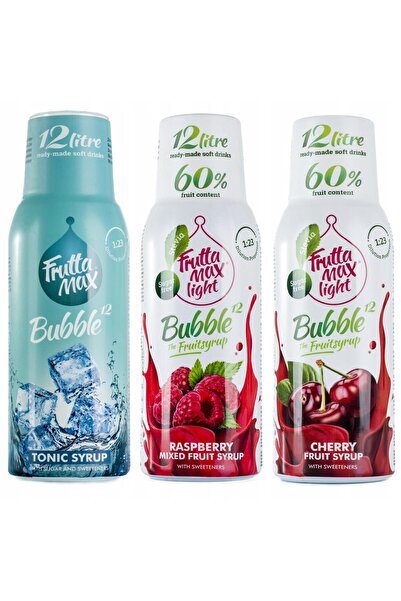 Other Set de 3 concentrate FruttaMax Tonic + Zmeură + Cireșe, 500 ml