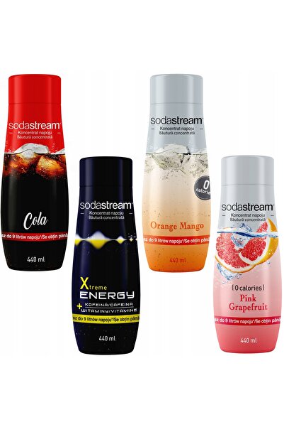 Other Set de 4 concentrate SodaStream Cola+Energie+Grapefruit+Portocală-Mango