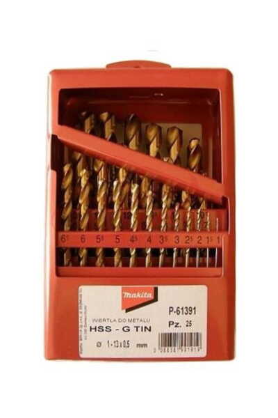 Makita SET DE BURGIȚE PENTRU TINĂ TITAN HSS-G 25 buc. 1-13 mm