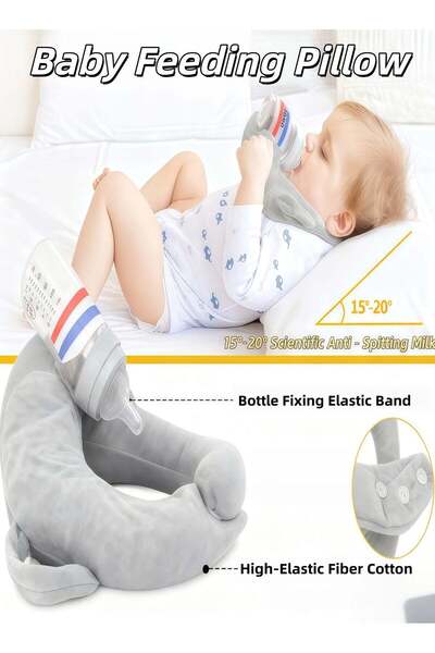Generic Baby Feeding Pillow Baby Support Bottle Holder Anti-Spit-up Pillow Adjustable Nursing Pillow Support