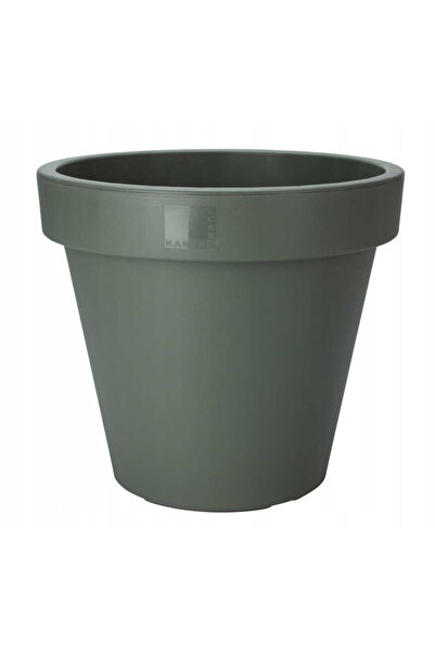 Other Doniczka ogrodowa ciemnozielona ozdobna 25 x 22 cm okrągła