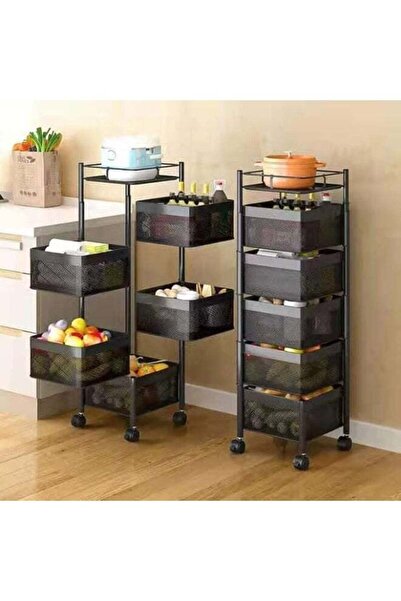 Türkiye رف تخزين متعدد الطبقات معدني قابل للتكديس للفواكه والخضراوات مزود بعج...