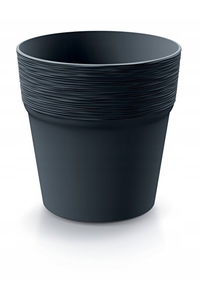 Other Ghiveci rotund din plastic, antracit, 15 cm, Furu