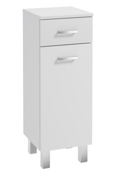 Other Dulap de baie Mea, îngust, independent, 85x30 cm, alb lucios