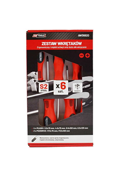 AwTools SET ȘURUBELNIȚE S2 / 6 buc.