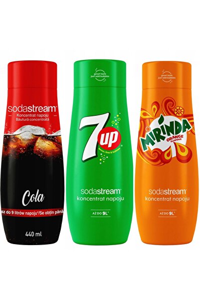 Other Set de 3 concentrate SodaStream Cola+7UP+Mirinda