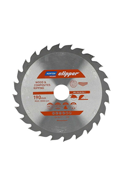 Norton FIERĂSTRAU CIRCULAR 190mm x 30mm x 24z LEMN ȘI COMPOZITE ATB (2.8 / 1.8)