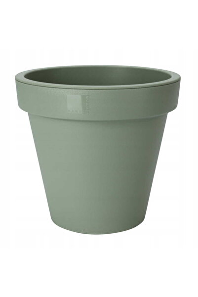 Other Doniczka ogrodowa okrągła zielona ozdobna 25 x 22 cm