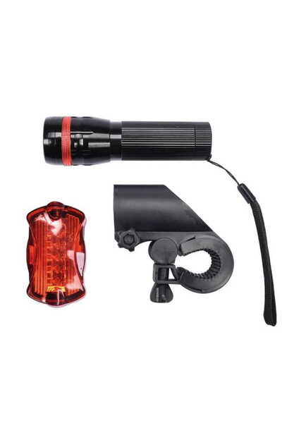 Vorel SET LAMPĂ BICICLETĂ: FAȚĂ 3W CREE LED + SPATE 5 LED 88422