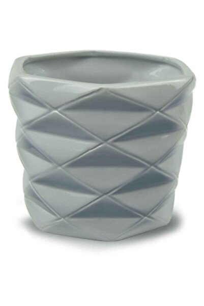 Other Doniczka dekoracyjna szara ceramiczna 15 cm
