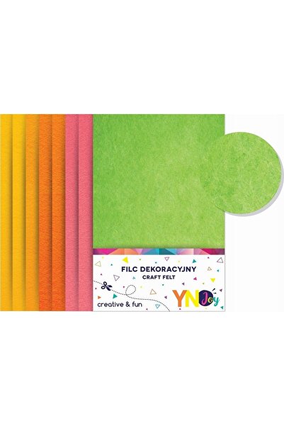 Other Decorative felt, colorful, neon, A4, 8 sheets