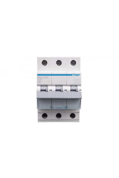Hager Polo Circuit breaker 3P C 25A 6kA AC MCN325E