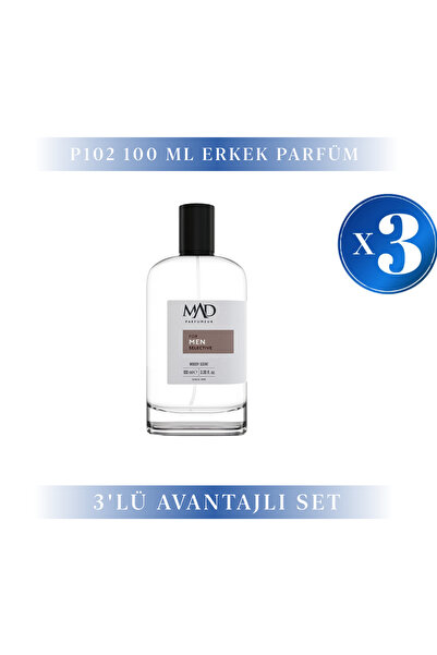 Mad Parfüm 3 Adet 100 ml P102 Selective Erkek Parfüm Seti