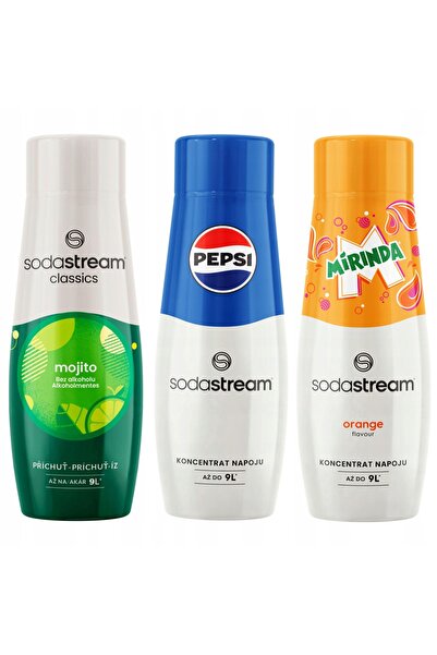 Other Siropuri SODASTREAM Pepsi + Mirinda + Mojito pentru dozator de băuturi răcoritoare 3 buc.