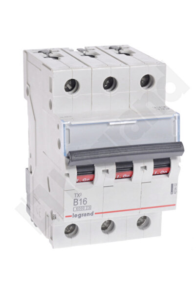 Legrand Circuit breaker 3P B 16A 6kA AC S303 TX3 403402