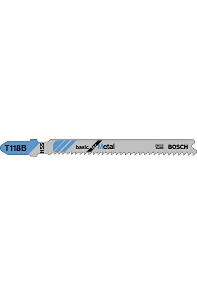 Bosch JIGSAW BLADE 5 pcs T118B METAL