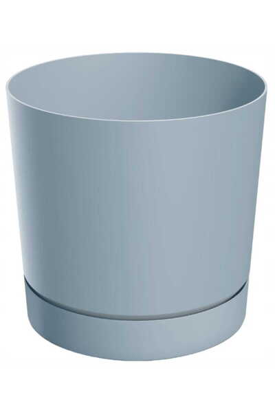 Other Ghiveci gri din plastic cu farfurie 14,7 cm Tubo