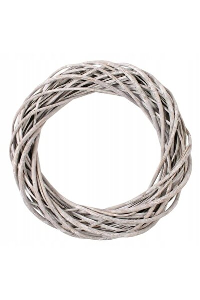 Other Coroană decorativă din răchită, gri, 35 cm