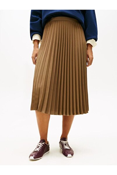 Tommy Hilfiger FLUID PLEATED PULL ON MIDI SKIRT