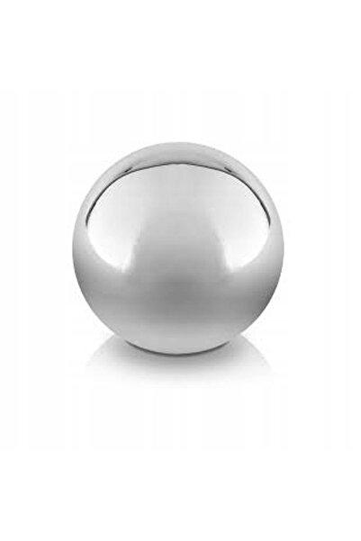 Other Bilă decorativă ceramică argintie 9 cm