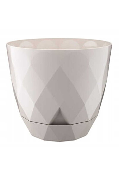 Other Ghiveci de flori cu capac din plastic bej 195x22cm și farfurie universală