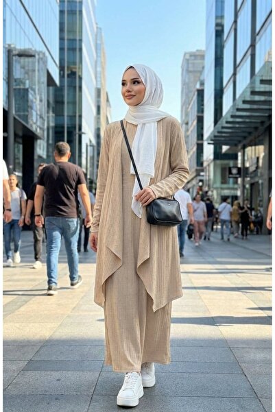 sefamerve Dress Vest Double Suit 6527-06 Mink