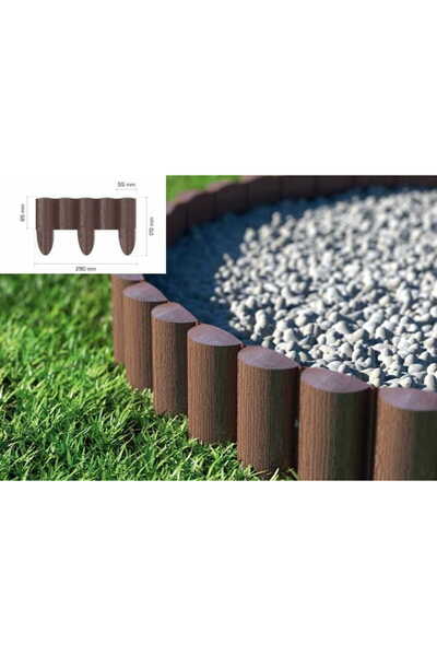 Cellfast PALISADĂ DE GRĂDINĂ 8,5 cm * 2,4 m MARO