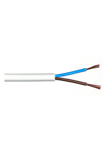 ELHURT Workshop cable H05VV-F (OWY) 2x1.5 white /100m/