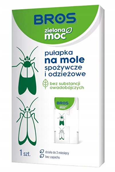 Other Bros Zielona Moc Pułapka na mole spożywcze i odzieżowe 1szt feromonowa