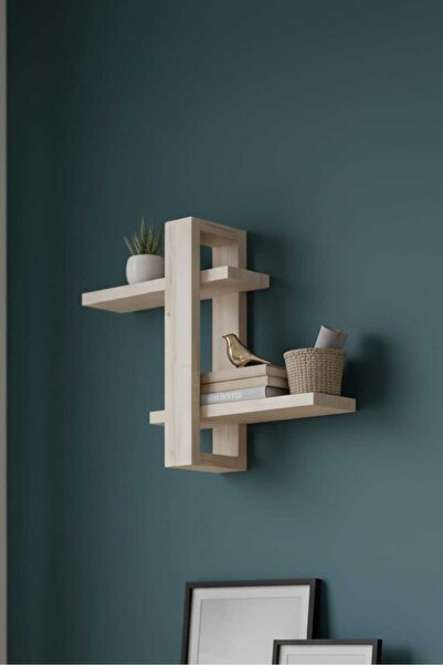 ARÇAMU DİZAYN Tetris Ahşap Raf (Çiçek Hediyeli)