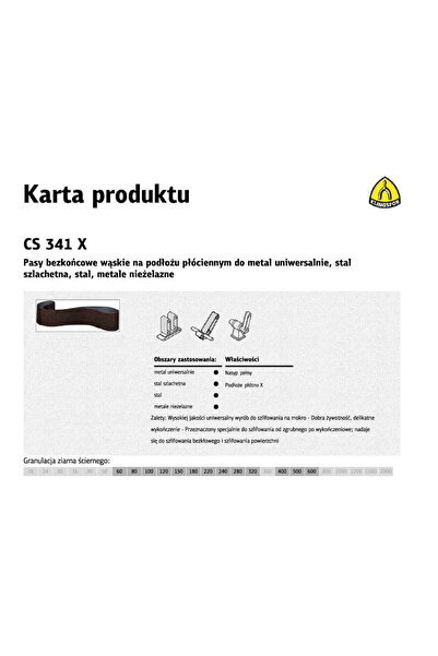 shumee CUREA FĂRĂ KLINGSPOR. 50* 800 gr.120 CS341X /1 buc.