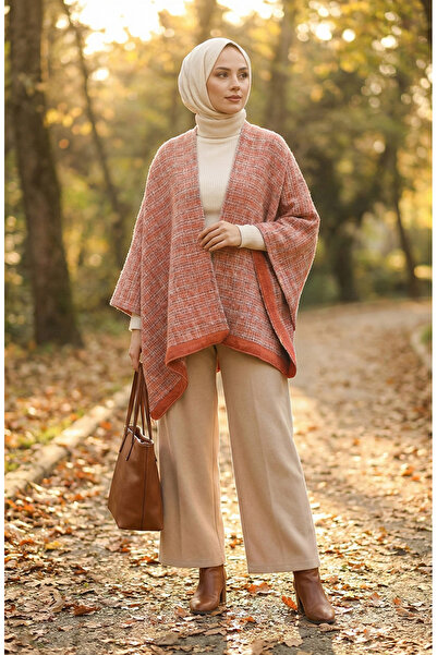 sefamerve Omuz Şal 1115-01 Kiremit