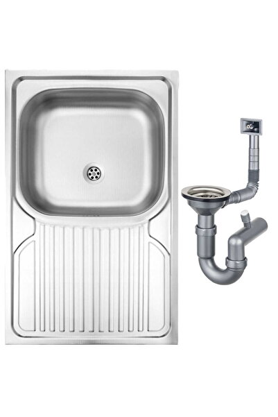 Other Single-bowl overlay sink 80x50 cm decor with Apollo siphon