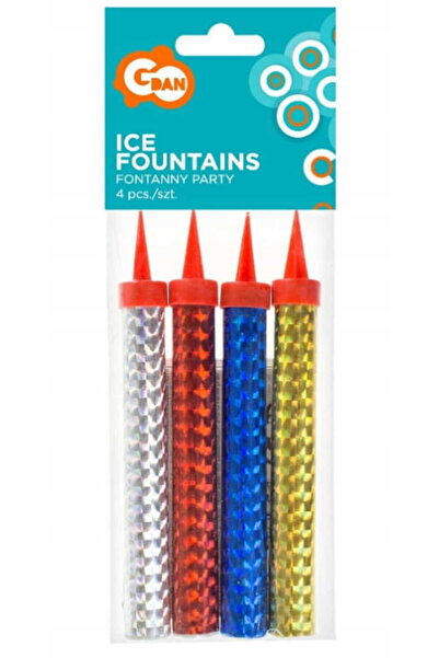 Other Fontanna iskier tortowa długa 12 cm świeczka urodzinowa 4 sztuki